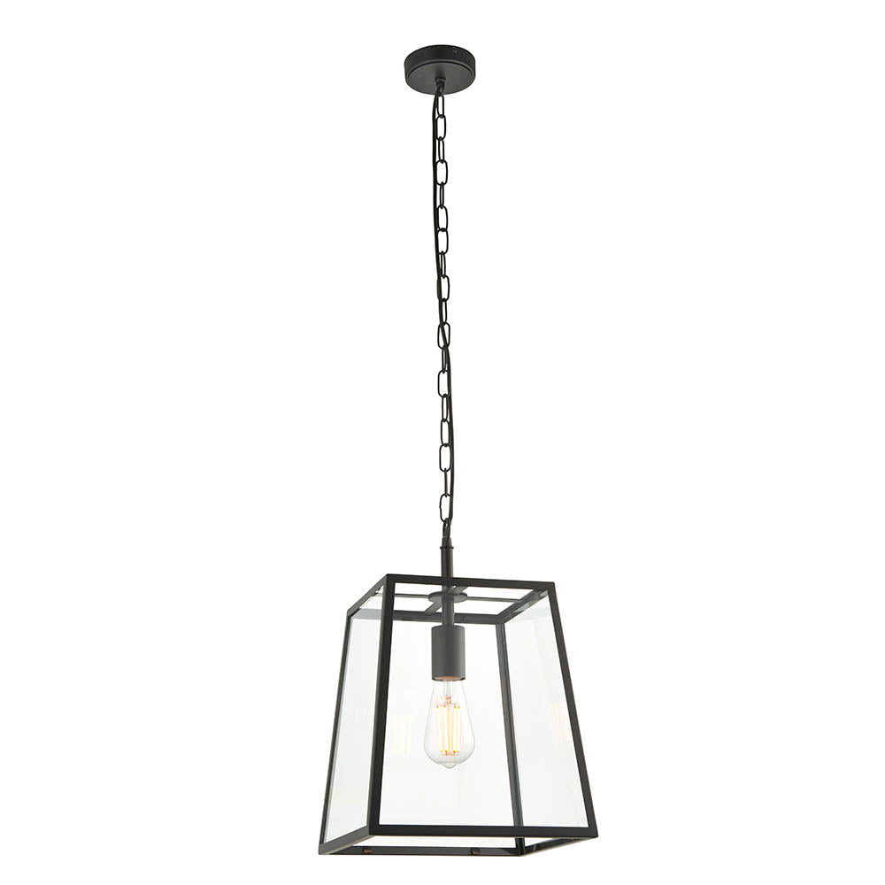Endon - Hurst Simple Glass Lantern Pendant - Luminosity Designs Ltd