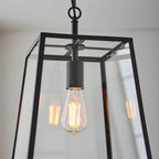 Endon - Hurst Simple Glass Lantern Pendant - Luminosity Designs Ltd