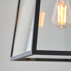 Endon - Hurst Simple Glass Lantern Pendant - Luminosity Designs Ltd