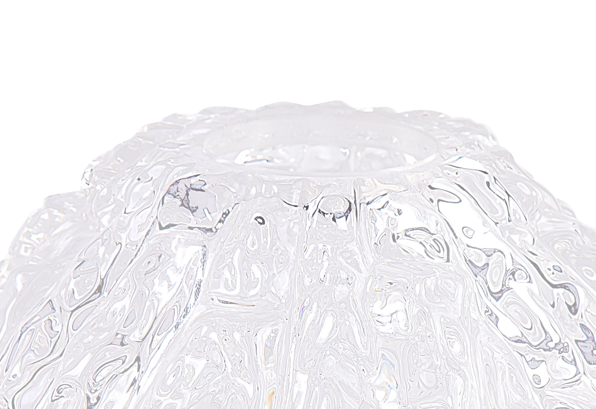 Deco - Ice Cube Effect Clear Glass Lampshade - Luminosity Designs Ltd
