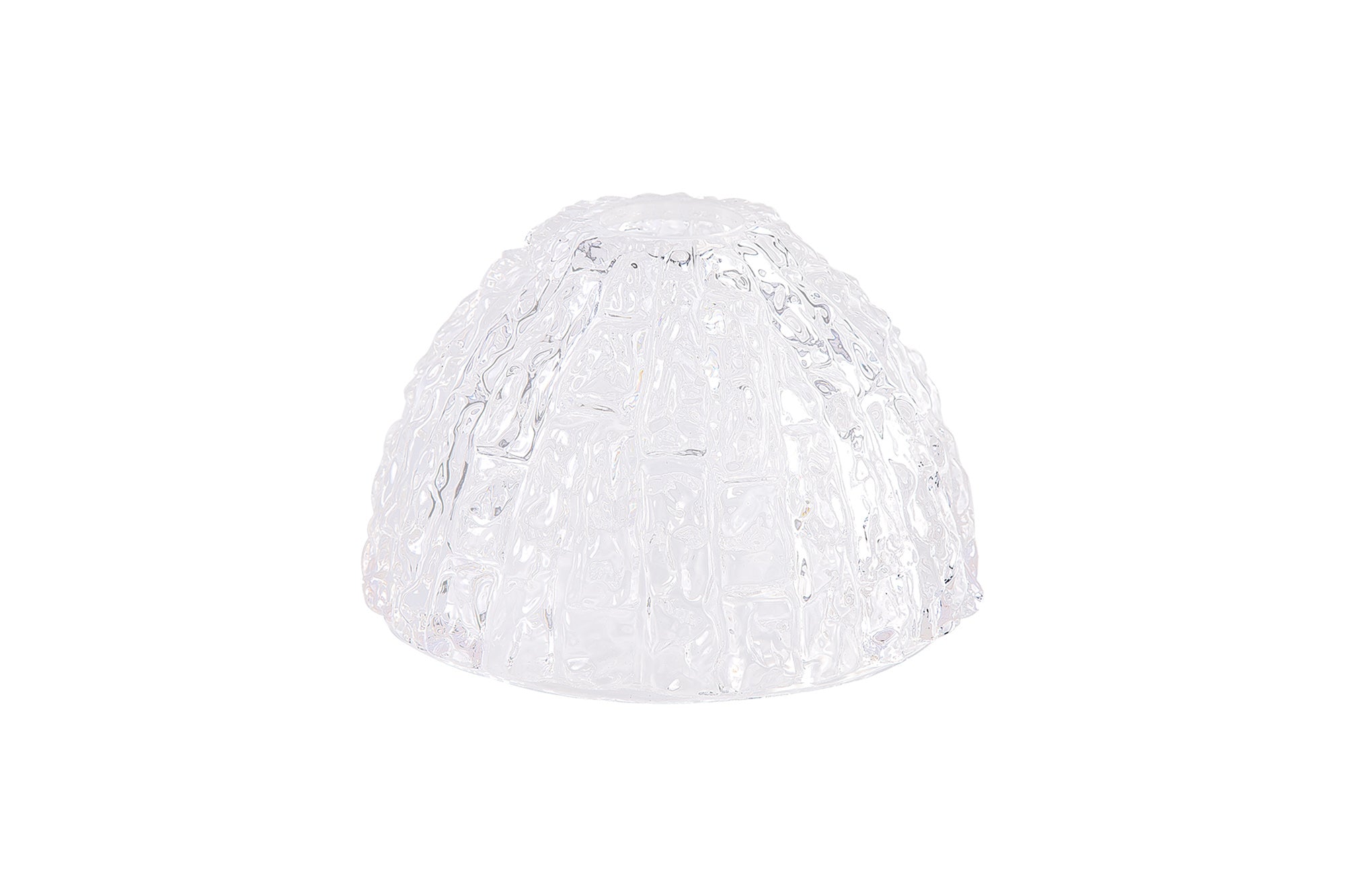 Deco - Ice Cube Effect Clear Glass Lampshade - Luminosity Designs Ltd