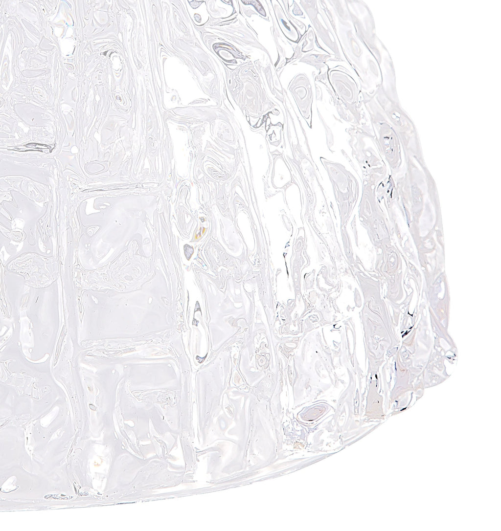 Deco - Ice Cube Effect Clear Glass Lampshade - Luminosity Designs Ltd