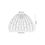 Deco - Ice Cube Effect Clear Glass Lampshade - Luminosity Designs Ltd