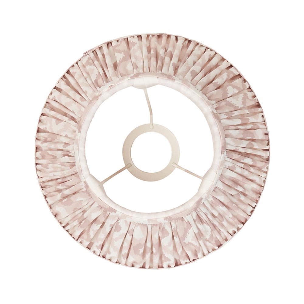 Endon - Ikat 35cm Tapered and Pleated Table Lamp Shade with Fixed Gimble in Various Colours - Luminosity Designs Ltd