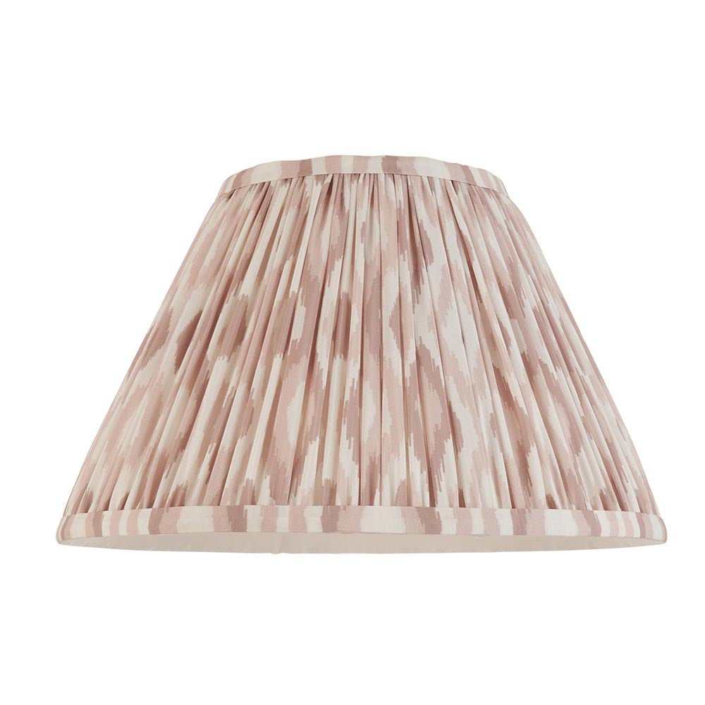 Endon - Ikat 35cm Tapered and Pleated Table Lamp Shade with Fixed Gimble in Various Colours - Luminosity Designs Ltd