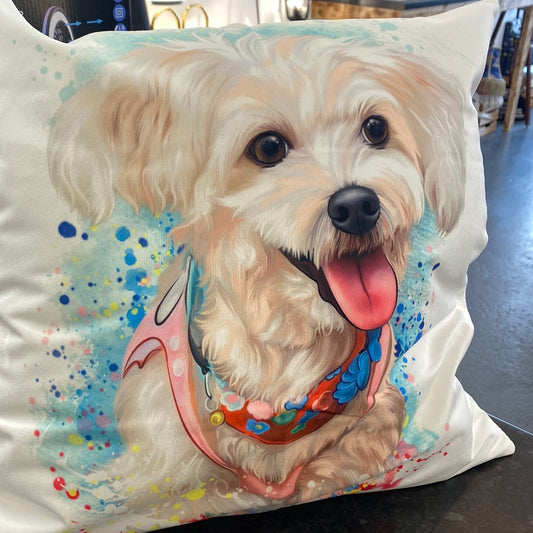 Flower Terrier Couch Cushion