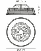 Mantra - Indonesia Mini LED Dimmable Ceiling Light With Built - In Fan - Remote Control - Luminosity Designs Ltd