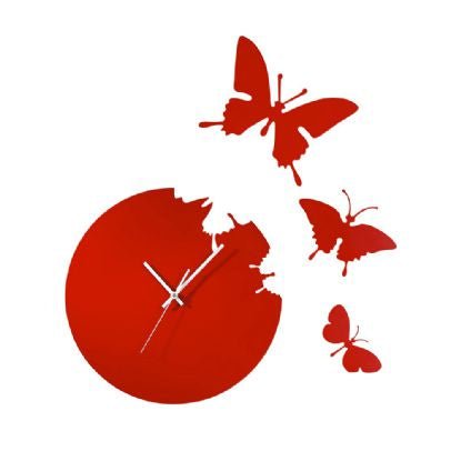 Diyas Home - Infinity Cutout Butterfly Clock - Luminosity Designs Ltd