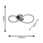 lse - Infinity IP44 Bathroom Rated LED Neon Style Swirled Flush Ceiling Light - Luminosity Designs Ltd