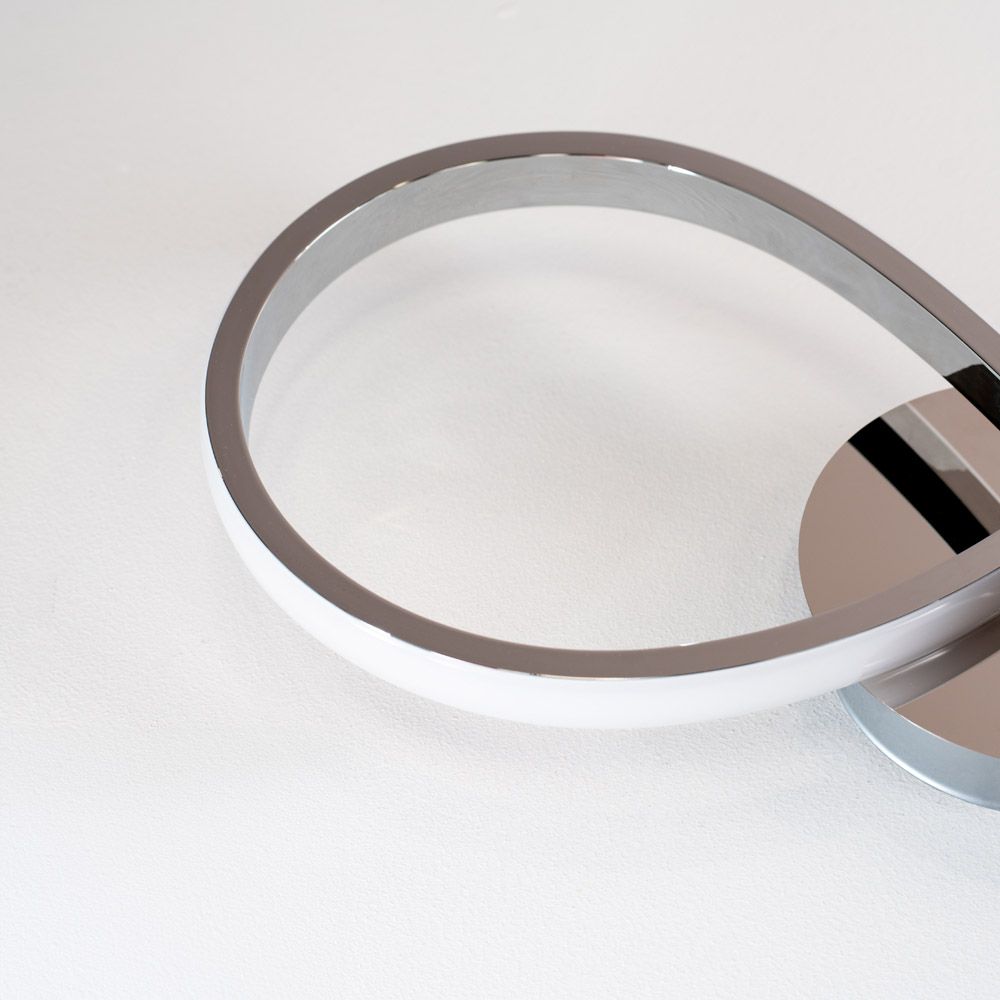 lse - Infinity IP44 Bathroom Rated LED Neon Style Swirled Flush Ceiling Light - Luminosity Designs Ltd