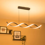 lse - Infinity LED Double Twist Ceiling Light in Matte Black - Luminosity Designs Ltd