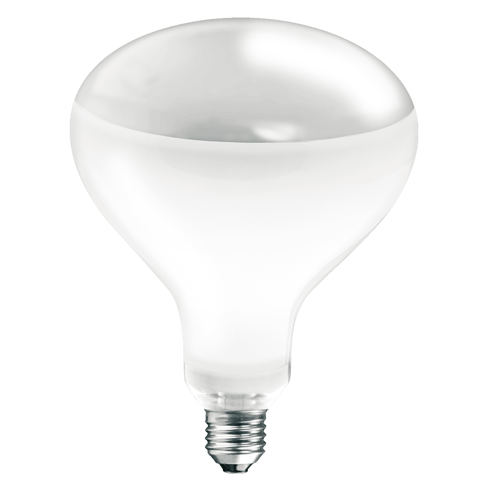 Crompton - Infrared Reflector Lamp Diffused Non - Dimmable 250W 2400K ES - E27 - Luminosity Designs Ltd