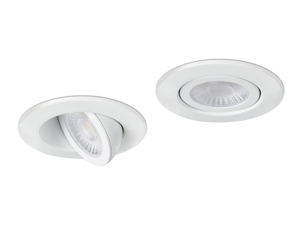 Luminosity Designs Ltd - Ingle 7W, Triac Dimmable CCT LED Fire Rated Adjustable Downlight, 700lm, 60°, DRIVER INC, IP65 - Luminosity Designs Ltd