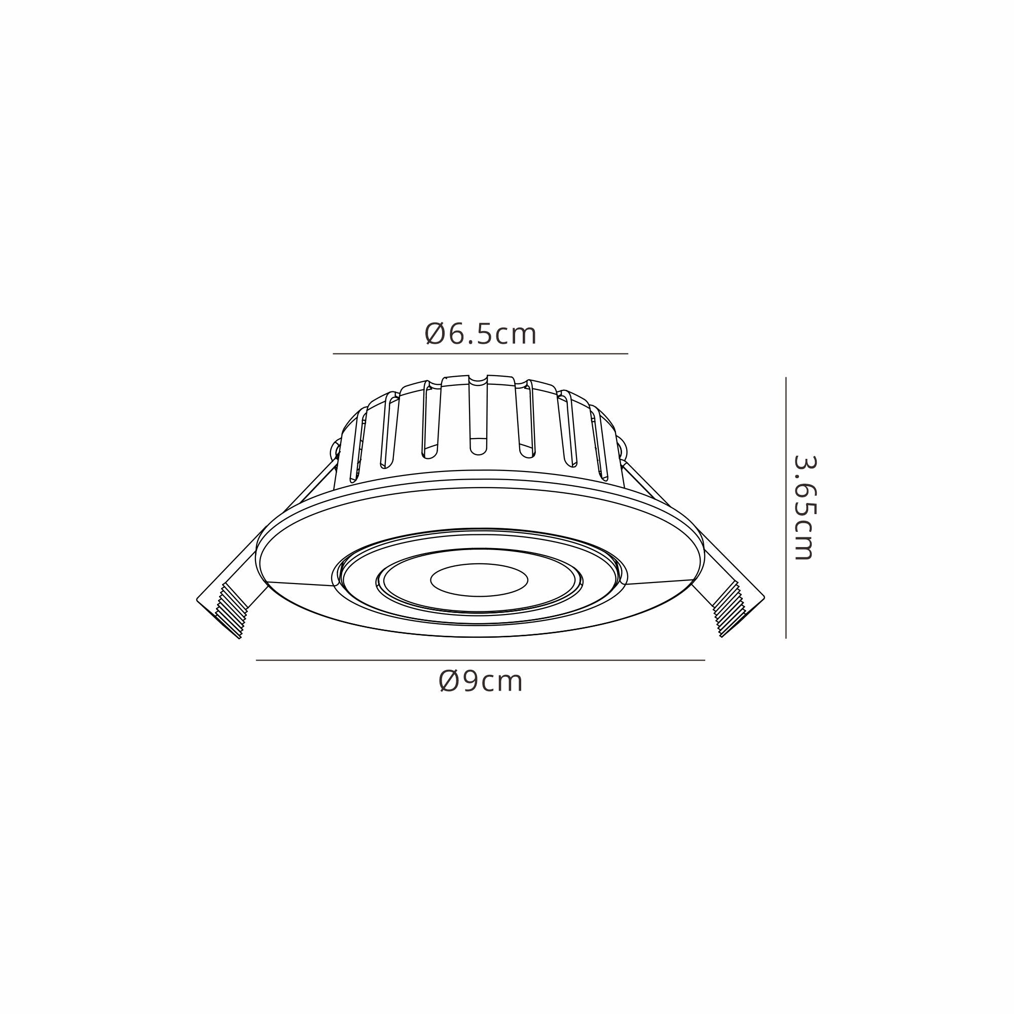 Luminosity Designs Ltd - Ingle 7W, Triac Dimmable CCT LED Fire Rated Adjustable Downlight, 700lm, 60°, DRIVER INC, IP65 - Luminosity Designs Ltd