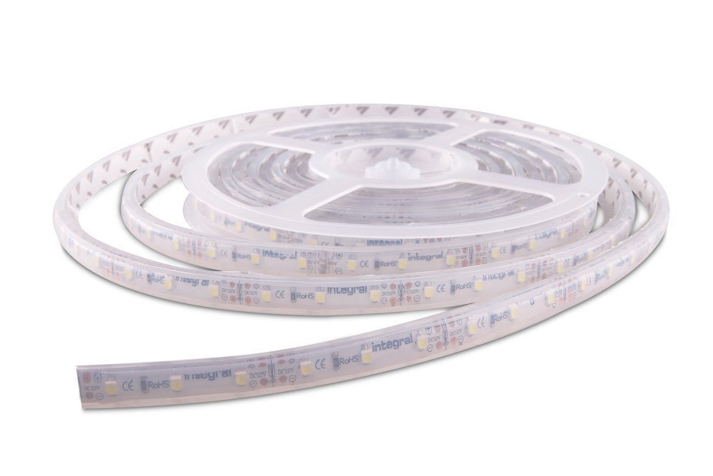 Integral LED - Integral LED 12v LED Strip IP65 - 5m, 3000k. 430 LM per Meter. - Luminosity Designs Ltd