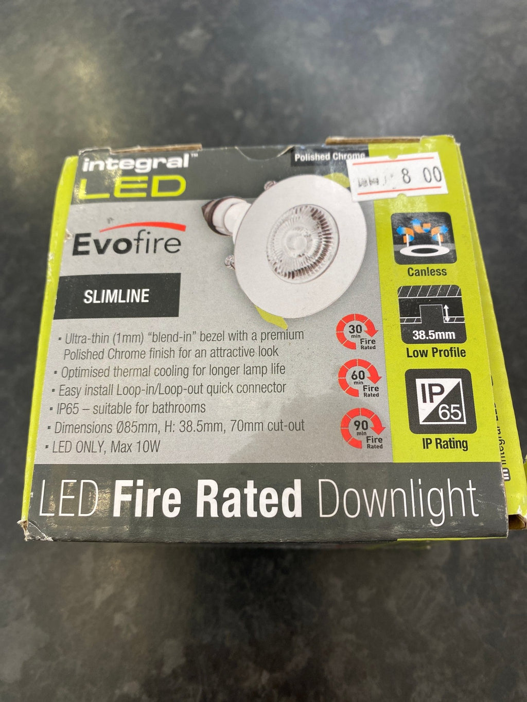 Crompton - Integral Led Evo fire slim Downlight - Luminosity Designs Ltd