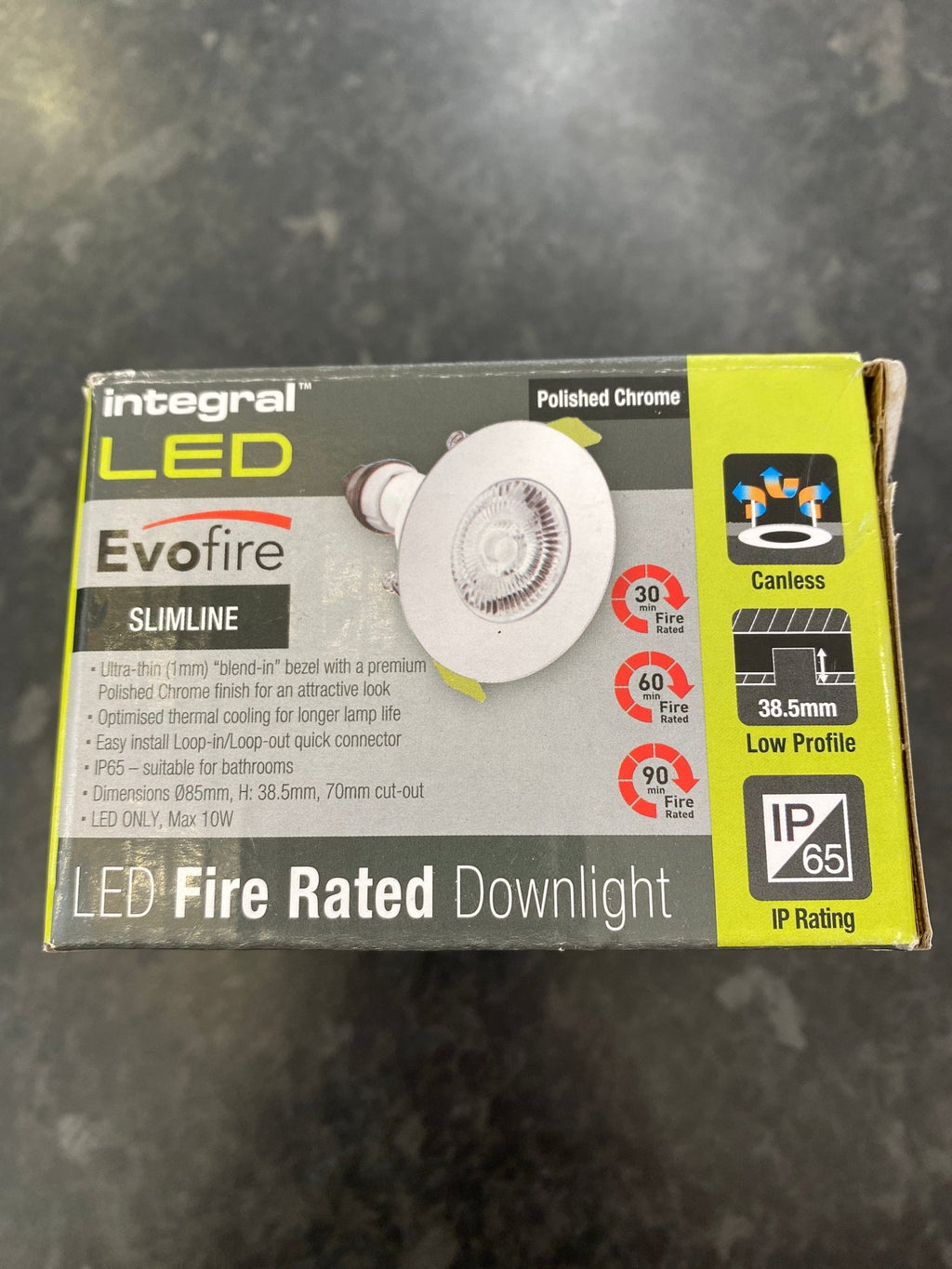 Crompton - Integral Led Evo fire slim Downlight - Luminosity Designs Ltd