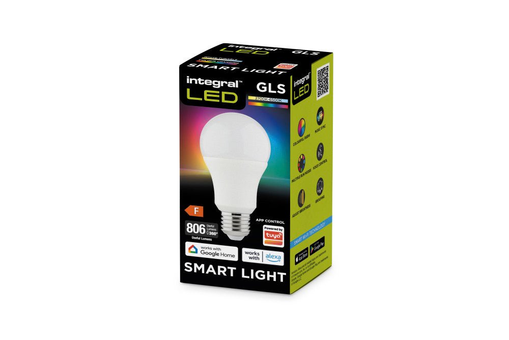 Integral LED - Integral SMART LED ES E27 RGB Bulb - 8.5w - Luminosity Designs Ltd