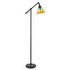 Endon - Interiors 1900 Dark Star Tiffany Task Floor Lamp - Luminosity Designs Ltd