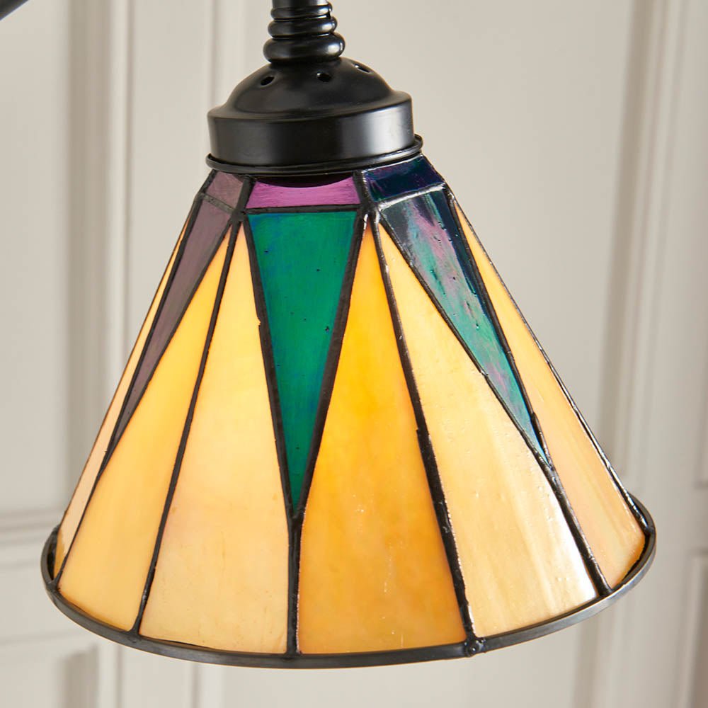 Endon - Interiors 1900 Dark Star Tiffany Task Floor Lamp - Luminosity Designs Ltd