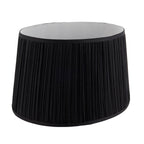Endon - Interiors 1900 Kemp 17" Oval Pleated Black Shade - Luminosity Designs Ltd