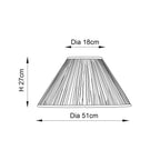 Endon - Interiors 1900 Matilda 20" Oyster Pleated Conical Shade with Duplex Ring - Luminosity Designs Ltd