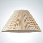 Endon - Interiors 1900 Matilda 20" Oyster Pleated Conical Shade with Duplex Ring - Luminosity Designs Ltd