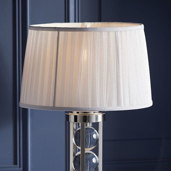 Endon - Interiors 1900 New Classic 14" Pleated White Shade - Luminosity Designs Ltd
