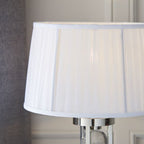 Endon - Interiors 1900 New Classic 14" Pleated White Shade - Luminosity Designs Ltd