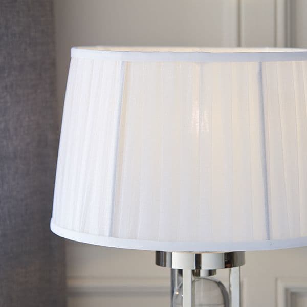 Endon - Interiors 1900 New Classic 14" Pleated White Shade - Luminosity Designs Ltd