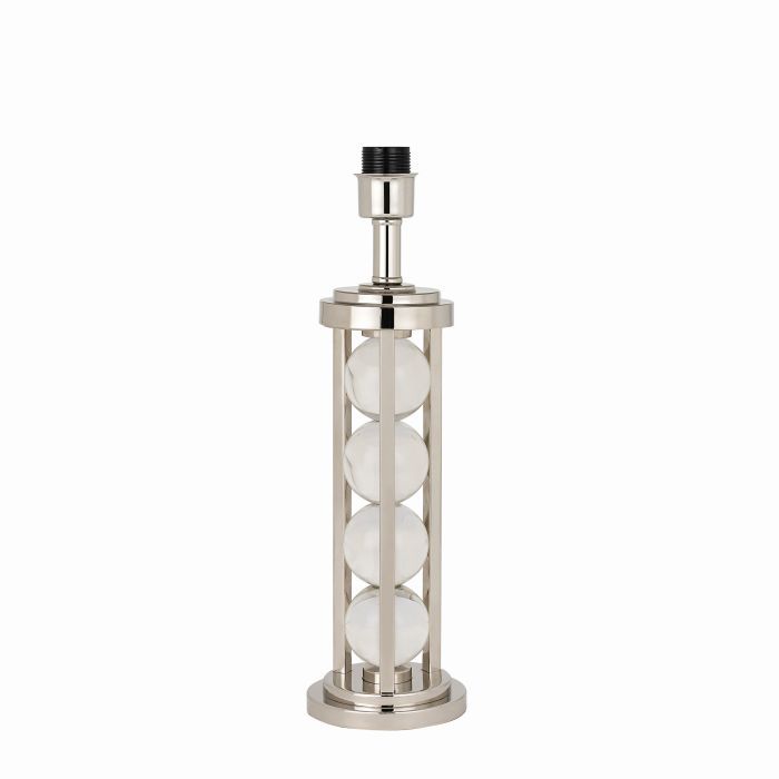 Endon - Interiors 1900 Newton Table in Polished Nickel Plate & Clear Crystal - Luminosity Designs Ltd