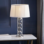 Endon - Interiors 1900 Newton Table in Polished Nickel Plate & Clear Crystal - Luminosity Designs Ltd