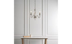 Luminosity Designs - Interiors 1900 Polina Polished Nickel Finish Chandelier, 3x E14 - Luminosity Designs Ltd