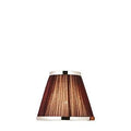 Endon - Interiors 1900 Suffolk Pleated 8" Chocolate and Chrome Shade - Luminosity Designs Ltd