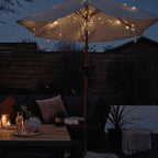 LSE - IP44 Warm White Battery Operated Parasol Lights - Luminosity Designs Ltd