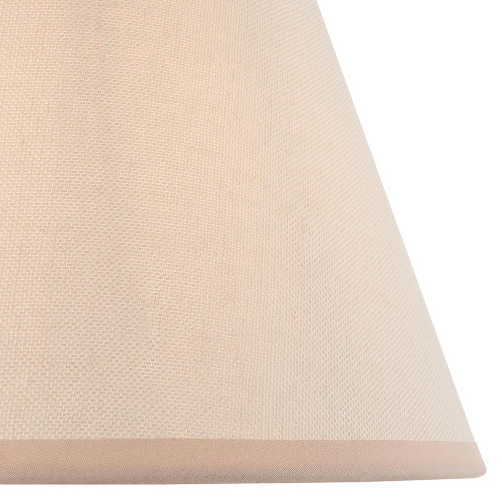 Oaks Lighting - Ivy 25cm Classic Linen Tapered Shade with Fixed Gimble - Luminosity Designs Ltd