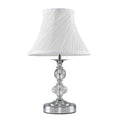 lse - Jagier Glass Touch Table Lamp With White Swirled Shade - Luminosity Designs Ltd