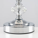 lse - Jagier Glass Touch Table Lamp With White Swirled Shade - Luminosity Designs Ltd