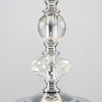 lse - Jagier Glass Touch Table Lamp With White Swirled Shade - Luminosity Designs Ltd