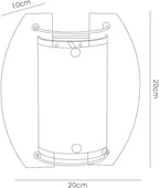 Diyas - Jiva Flush Glass Wall Lamp, 1 Light E14, Polished Chrome/Frosted Glass (Diyas IL20520) - Luminosity Designs Ltd