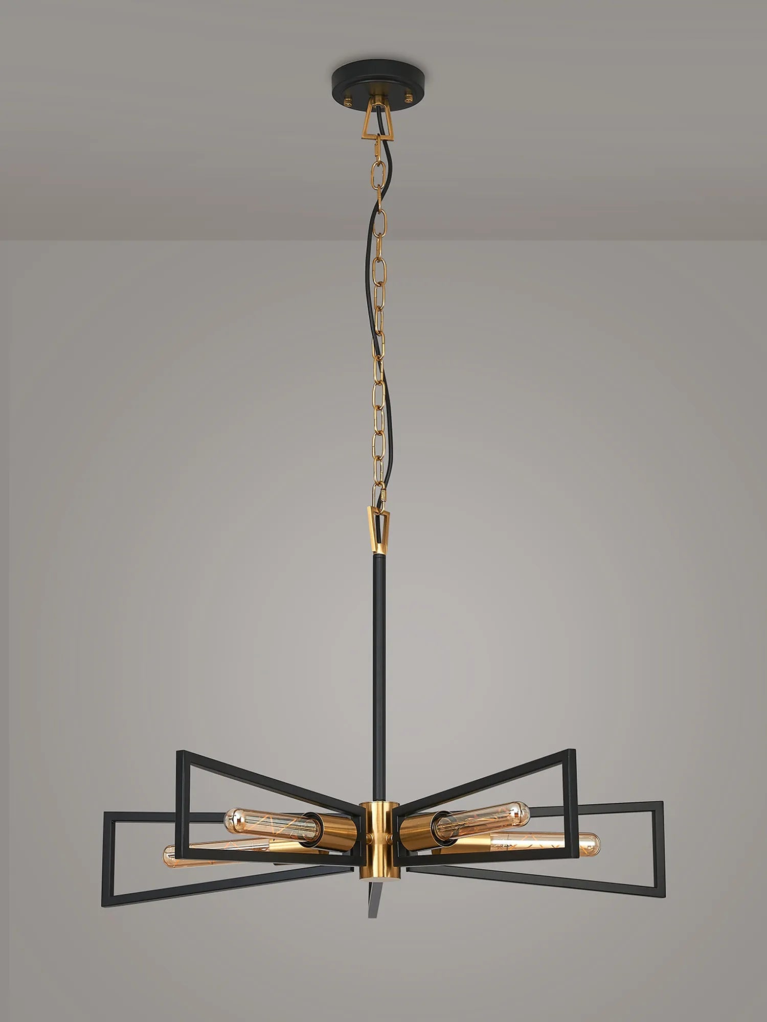 Luminosity Designs - Joel Modern Geometric Pendant, 5 Light E27 - Luminosity Designs Ltd