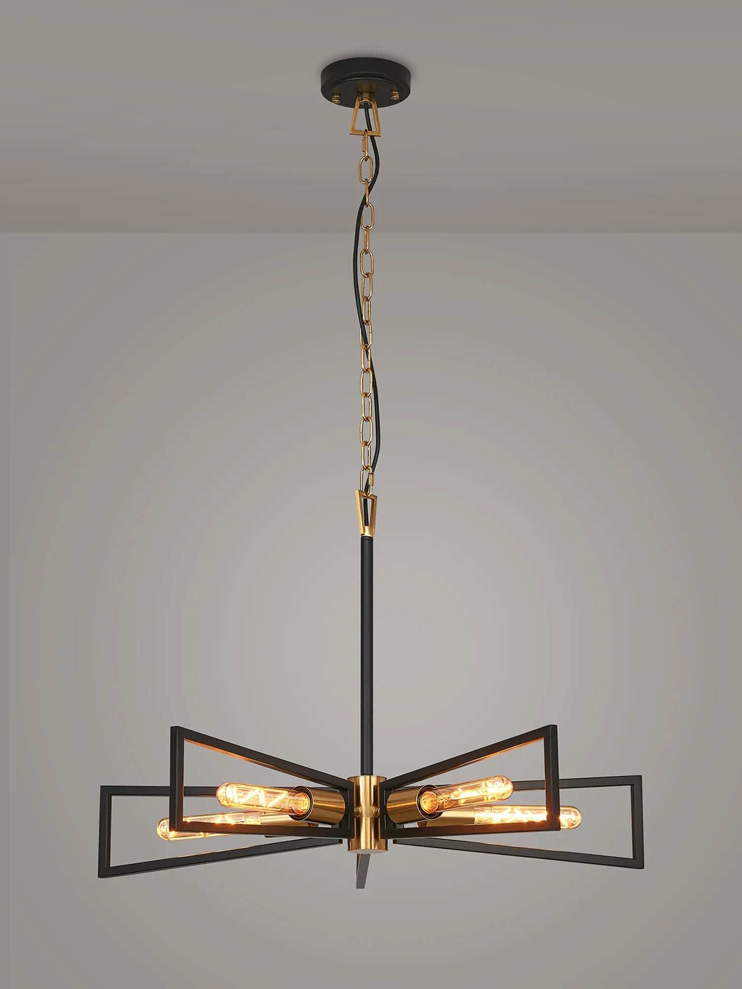 Luminosity Designs - Joel Modern Geometric Pendant, 5 Light E27 - Luminosity Designs Ltd