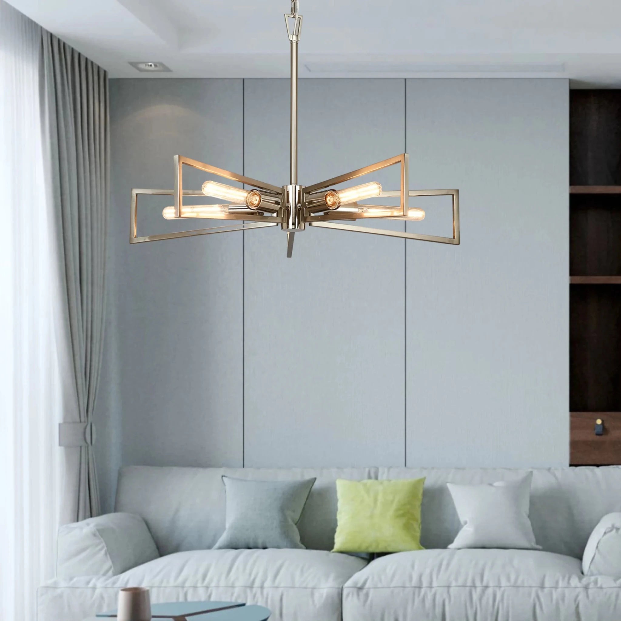 Luminosity Designs - Joel Modern Geometric Pendant, 5 Light E27 - Luminosity Designs Ltd