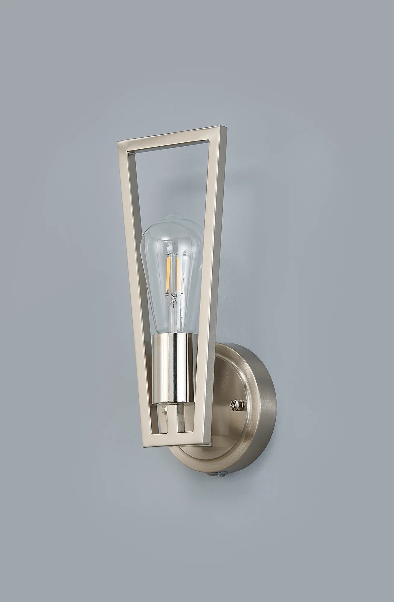 Luminosity Designs - Joel Modern Style Switched Wall Lamp, 1 Light E27 - Luminosity Designs Ltd