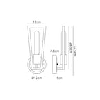 Luminosity Designs - Joel Modern Style Switched Wall Lamp, 1 Light E27 - Luminosity Designs Ltd