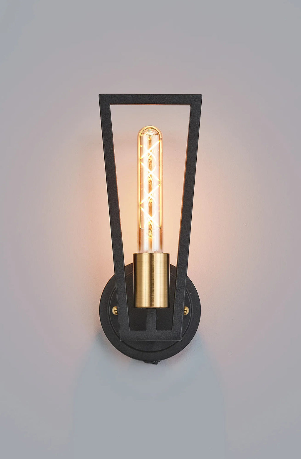 Luminosity Designs - Joel Modern Style Switched Wall Lamp, 1 Light E27 - Luminosity Designs Ltd