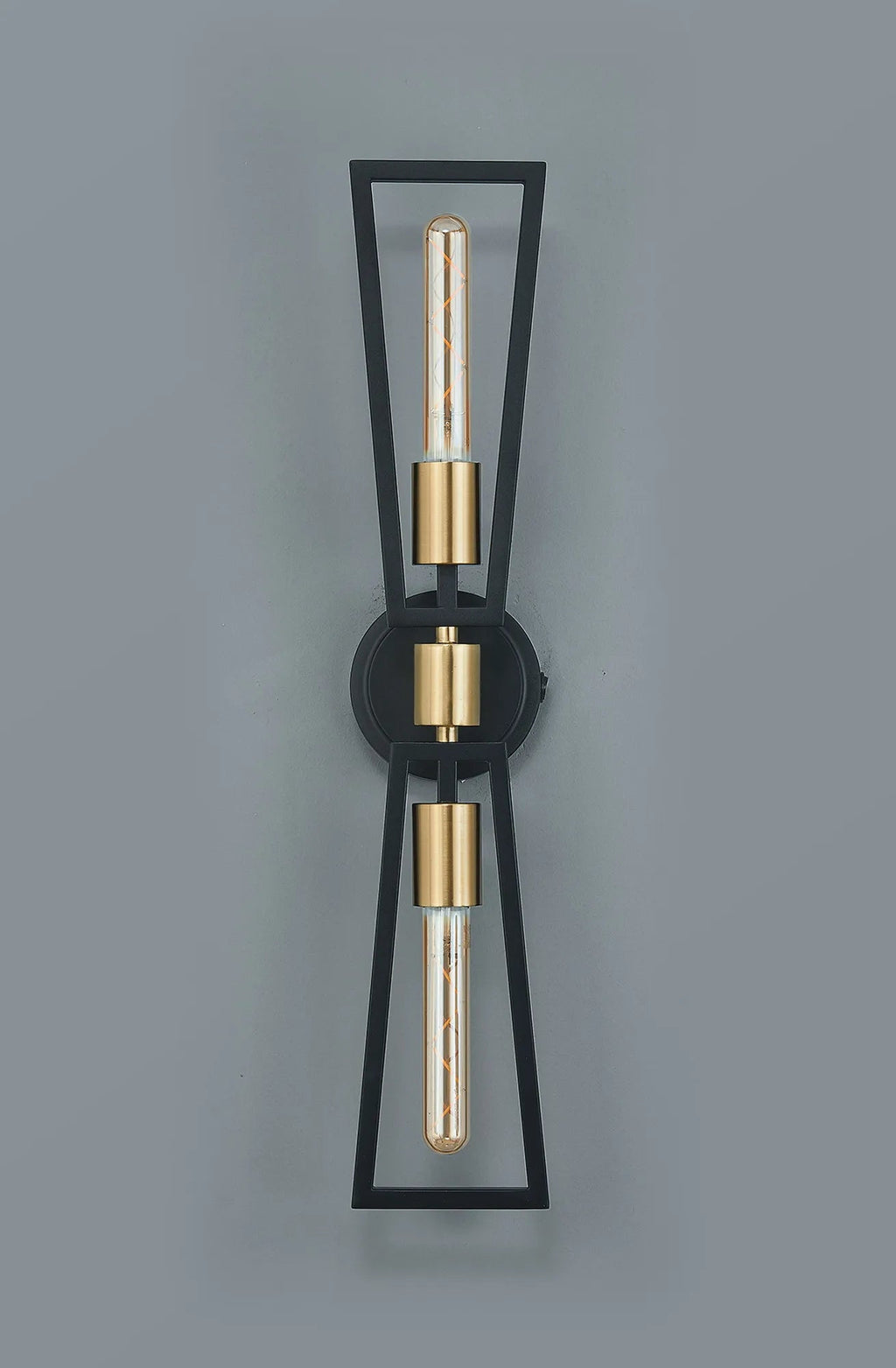 Luminosity Designs - Joel Modern Style Switched Wall Lamp, 2 Light E27 - Luminosity Designs Ltd