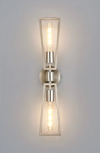 Luminosity Designs - Joel Modern Style Switched Wall Lamp, 2 Light E27 - Luminosity Designs Ltd