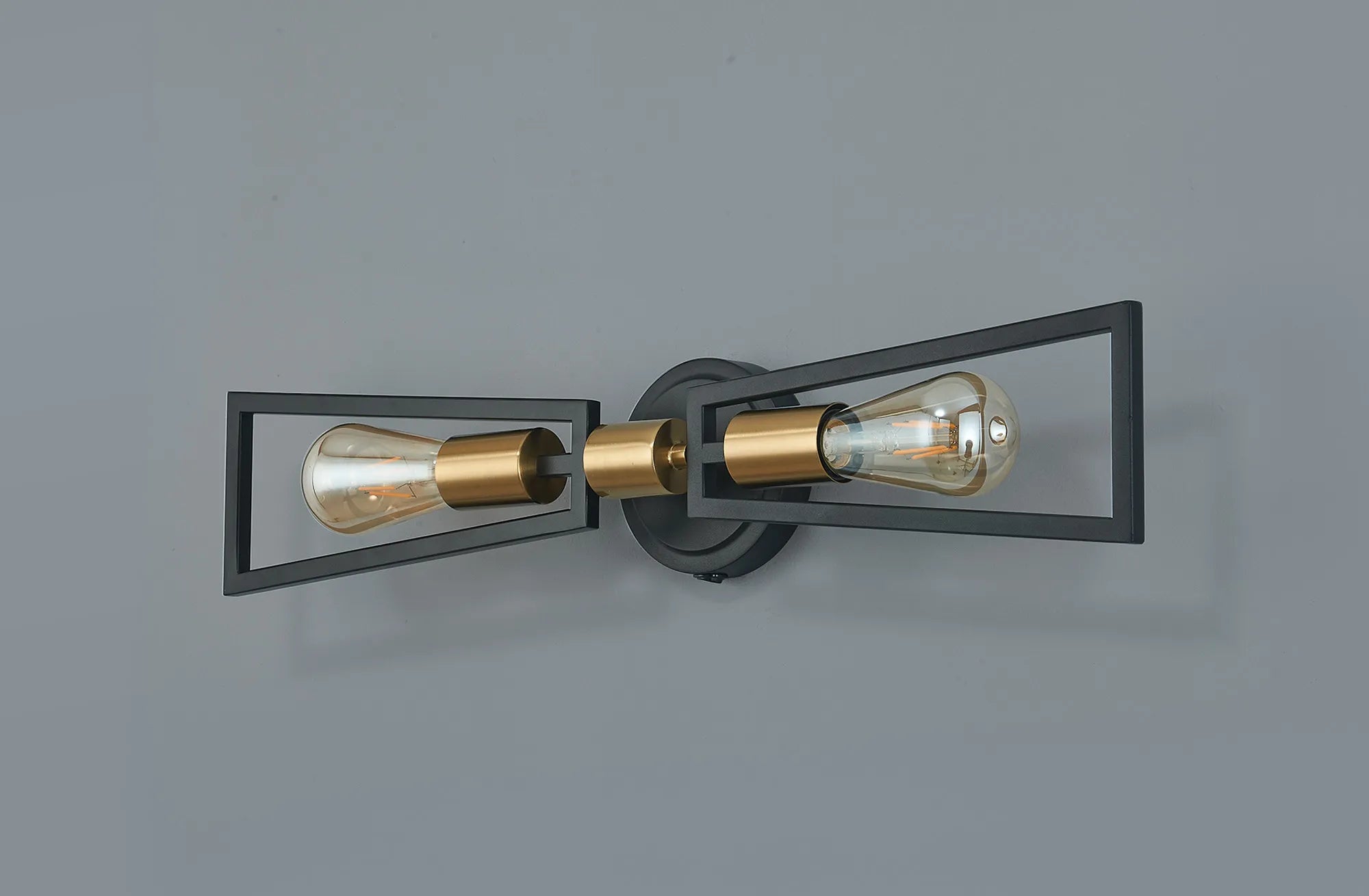 Luminosity Designs - Joel Modern Style Switched Wall Lamp, 2 Light E27 - Luminosity Designs Ltd