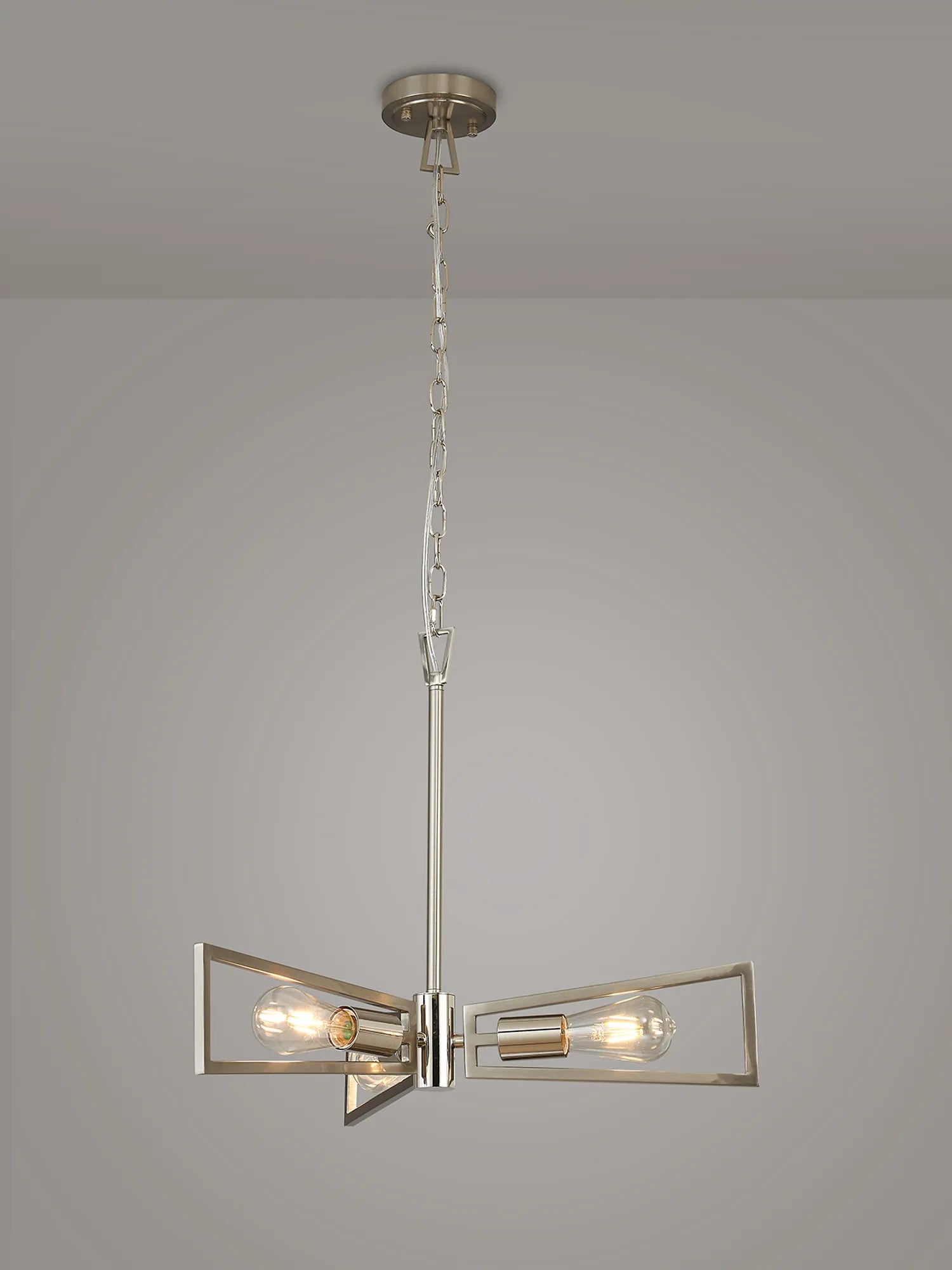 Joel Modern Geometric Pendant, 3 Light E27